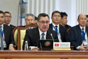 Садыр Жапаров выступил на заседании Высшего Евразийского экономического совета в Санкт-Петербурге