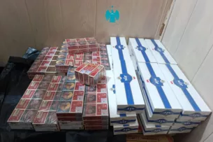 В центральном рынке Манаса налоговики выявили более 6 тыс. контрабандных сигарет