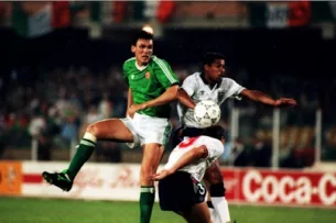 Сборная Ирландии в четвертьфинале ЧМ 1990 Сборная Ирландии в четвертьфинале ЧМ 1990