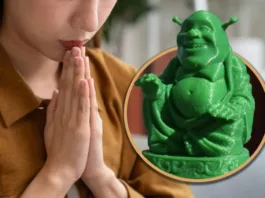 Филиппинка четыре года молилась статуэтке Шрека, приняв её за Будду