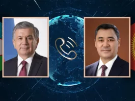 Садыр Жапаров провел телефонный разговор с президентом Узбекистана Шавкатом Мирзиёевым