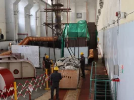 На Уч-Курганской ГЭС ведутся работы по демонтажу гидроагрегата №2 и поставка оборудования