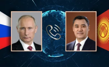 Садыр Жапаров и Владимир Путин по телефону обсудили вопросы сотрудничества