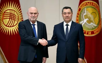 Садыр Жапаров встретился с Генсекретарем ОБСЕ Феридуна Синирлиоглу