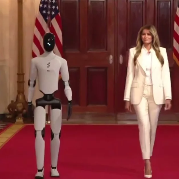 Мелания Трамп пришла на саммит по ИИ в сопровождении робота