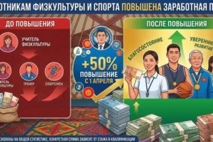 В Кыргызстане повышена зарплата  работникам сферы физкультуры и спорта