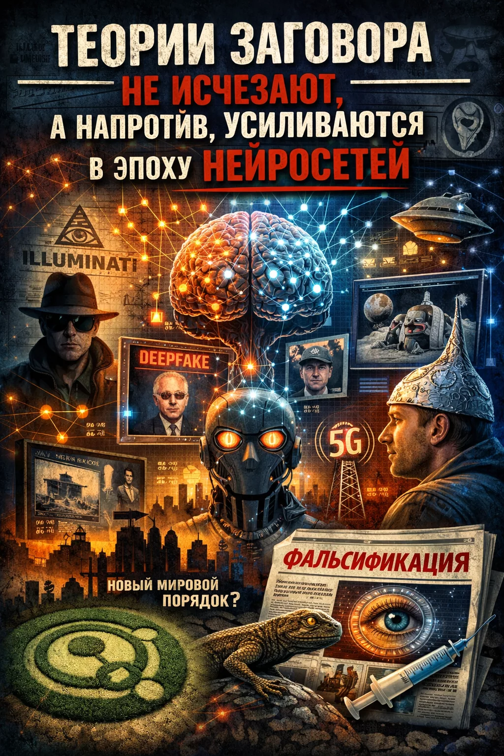 Давно опровергнутые теории заговора не исчезают — они развиваются в эпоху алгоритмов, утверждает исследователь