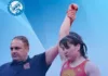 Мээрим Жуманазарова стала двукратной чемпионкой Азии по женской борьбе