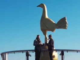 Битву взглядов Тайсона Фьюри и Арслана Махмудова сняли на крыше стадиона «Тоттенхэм»