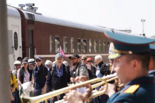 В Бишкек прибыл международный туристический поезд Lernidee Erlebnisreisen GmbH