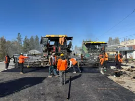 Реконструкция дороги Корумду – Балбай Баатыр: выполнено 62% работ