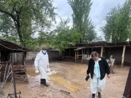 В Алайском районе после схода селя усилены меры по предотвращению инфекционных заболеваний