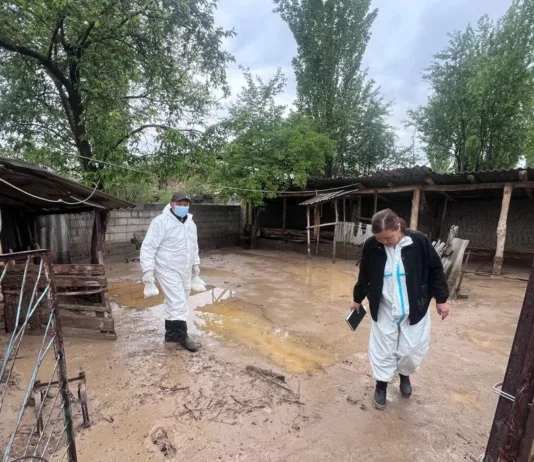 В Алайском районе после схода селя усилены меры по предотвращению инфекционных заболеваний