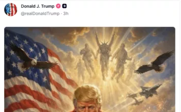 Трамп раскритиковал папу римского после его призыва к миру. Президент США выложил нейрослоп себя в образе святого исцелителя