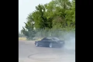 Дрифт на BMW: Водителя задержали, автомашина на штрафстоянке
