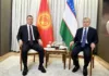 Садыр Жапаров провел переговоры с Шавкатом Мирзиёевым