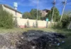 В Чолпон-Ате инспекторы Экотехнадзора  выявили факт незаконного сжигания бытовых отходов в неустановленном месте