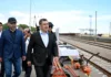 Садыр Жапаров дал старт строительству железной дороги Балыкчы – Тамчы – Чолпон-Ата