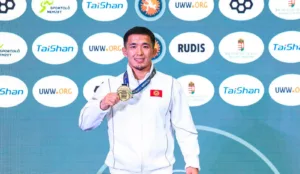 Podium 60kg GR - Gold: Zholaman Sharshenbekov (KGZ)