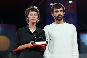 Рэйчел Сзор и Юваль Авраам, лауреаты специального приза жюри за фильм «NAZA»